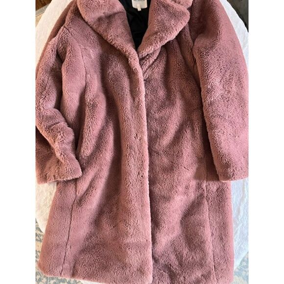 Avec Les Filles Faux Fur Coat Size Medium - Picture 1 of 11